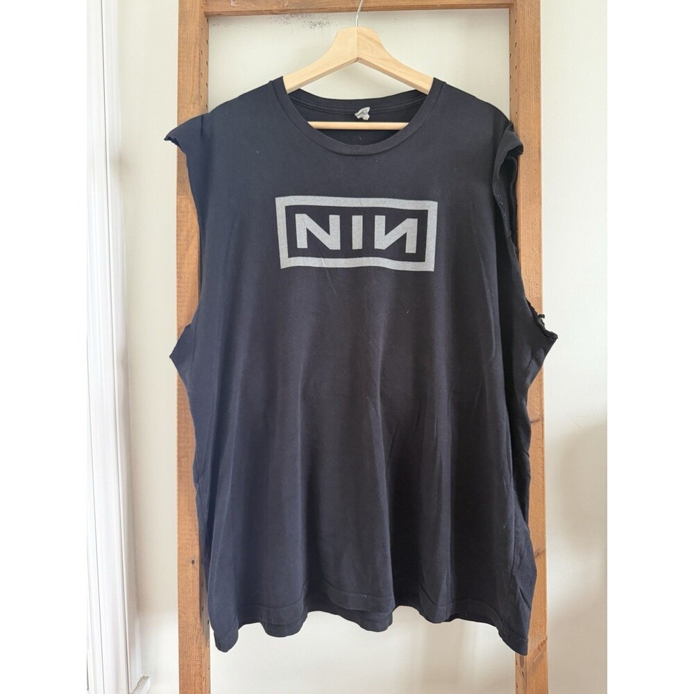 2014 Nine Inch Nails NIN Soundgarden North American Tour Cut Sleeveless Shirt XL